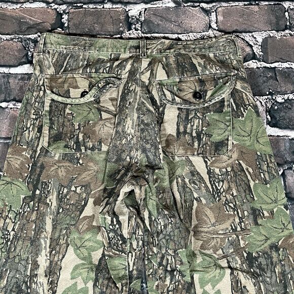 Vintage Ocoee RealTree Mossy Oak Camo Pants Front Cargo Pockets 80s USA 34x28.5” - Picture 12 of 12